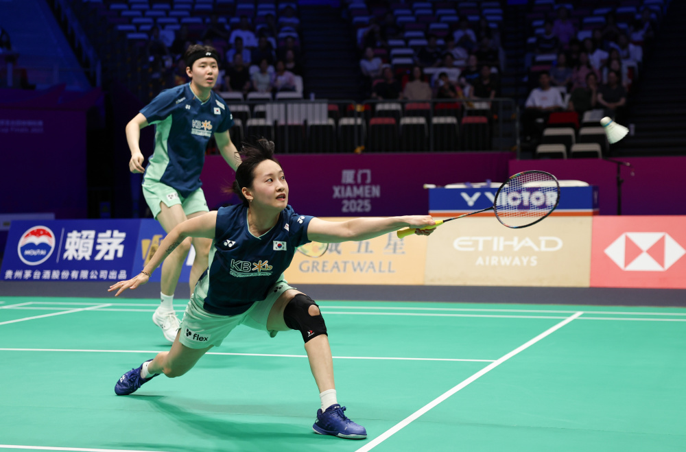 韩国羽毛球队碾压丹麦羽毛球队，马琳爆发神勇